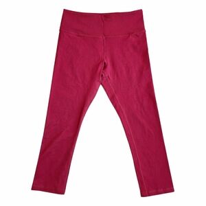 Women's Red Capri Leggings
